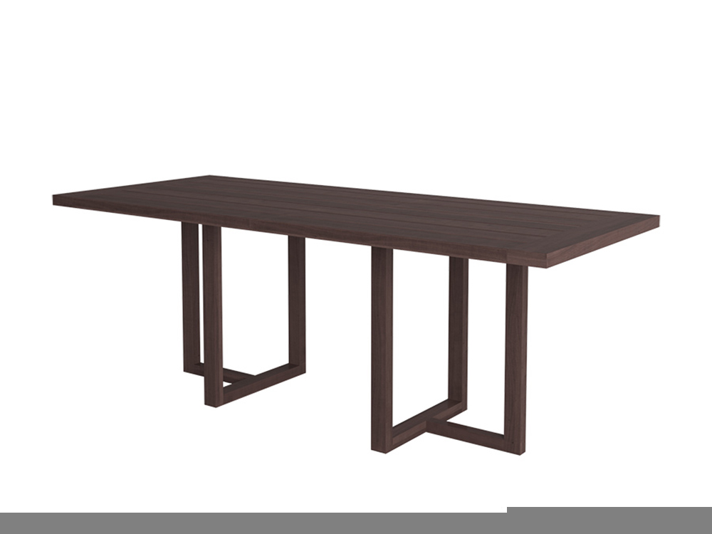 Обеденный стол деревянный коричневый 210 см N2 Palermo FURNITERA  120357 Коричневый  - Вид №1