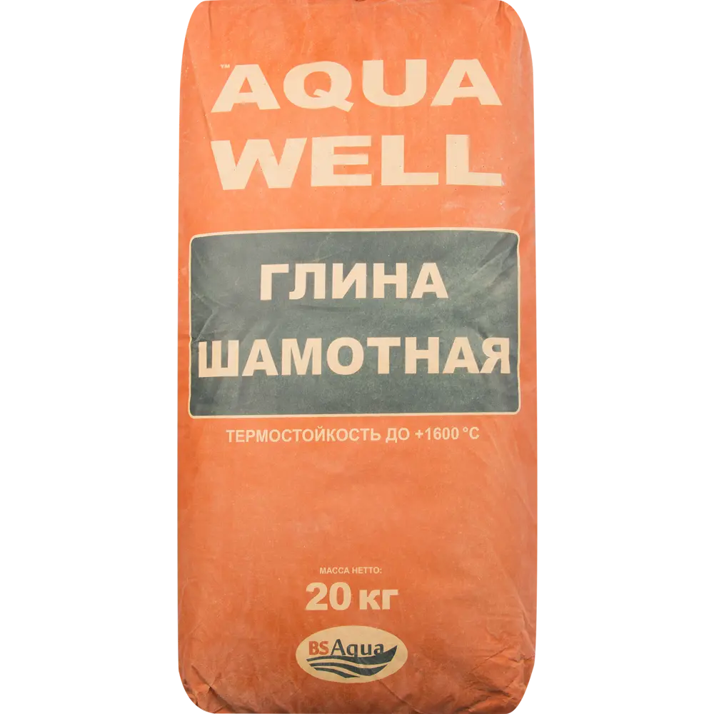 Глина каолиновая жаростойкая Aqua Well 20 кг STLM-2167078