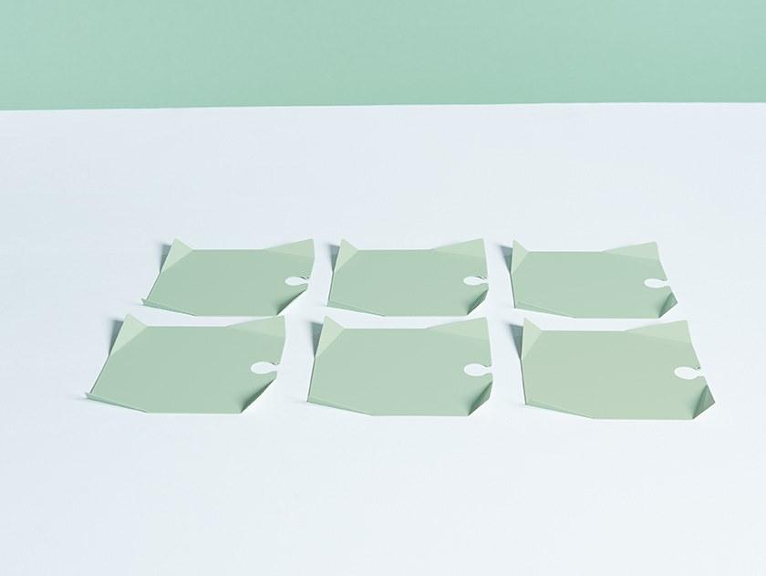 Giacopini Коктейльная тарелка квадратная металлическая Pliè Plie17,17 - Вид №7