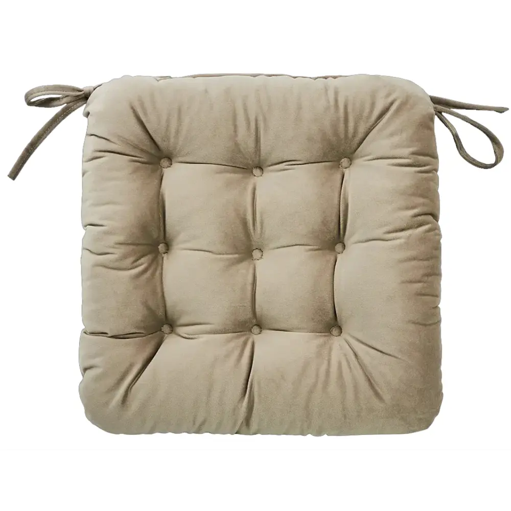 Подушка для стула Seasons 40x36 см цвет серо-коричневый Отсутствует STLM-2107972