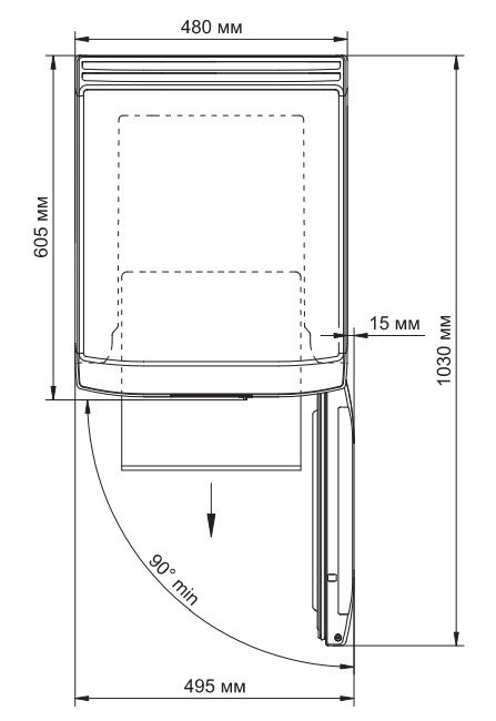 9283685 Морозильный шкаф  БИРЮСА 412 белый STDN-0035436 - Вид №5