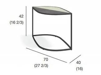 Высокий садовый стол из керамогранита RODA ARCH-00046226 - Вид №11