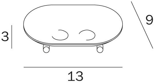 INDA® Мыльница на столешнице Hotellerie A04090 - Вид №1