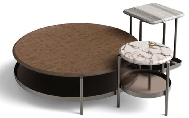 Giorgetti Круглый мраморный журнальный столик для гостиной Skyline sun-id-1404463 - Вид №1