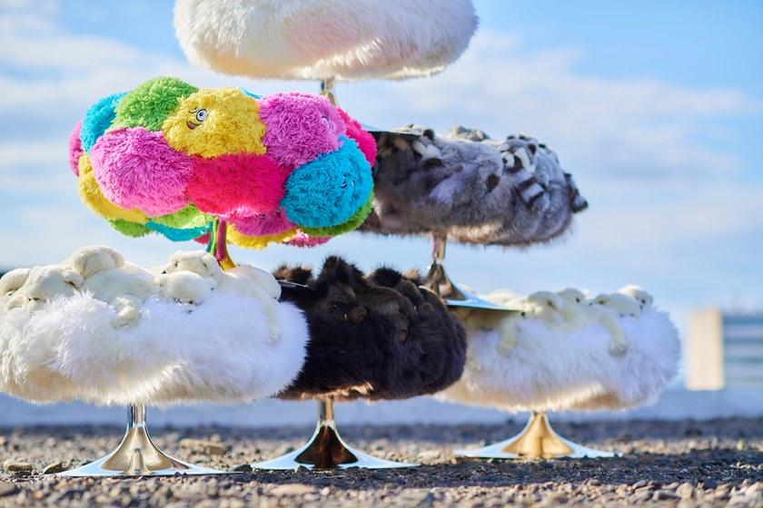 APCOLLECTION Пуф обитый полиэстером sun-id-1364464 - Вид №5