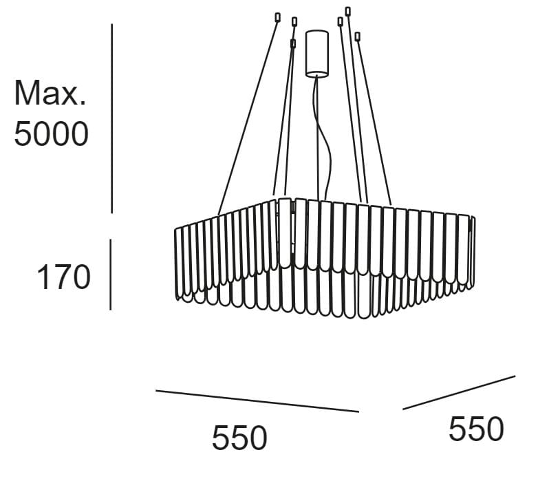 Подвесной светильник из поликарбоната LedsC4 Скарлетт ARCH-00105948 - Вид №8