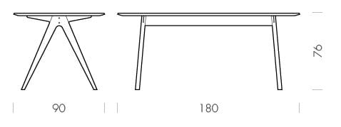 Прямоугольный дубовый стол Gazzda Ava ARCH-00093703 - Вид №22