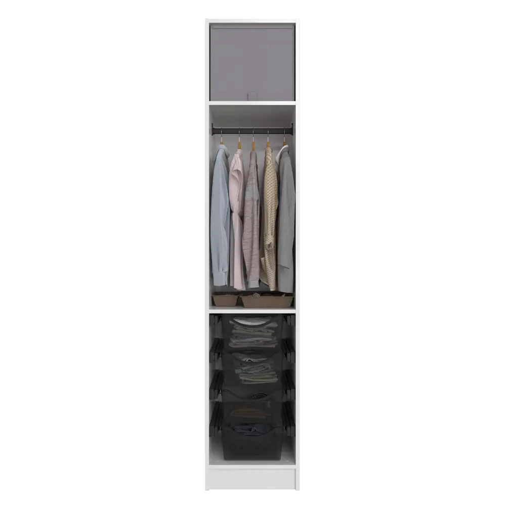 Короб с крышкой Spaceo Granit 3, 360x330x420 мм, 49 л, нетканый, цвет серый 82319119 STLM-2196359 - Вид №3