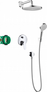 27958000 Crometta S Душевая система 240 1jet с однорычажным смесителем Hansgrohe