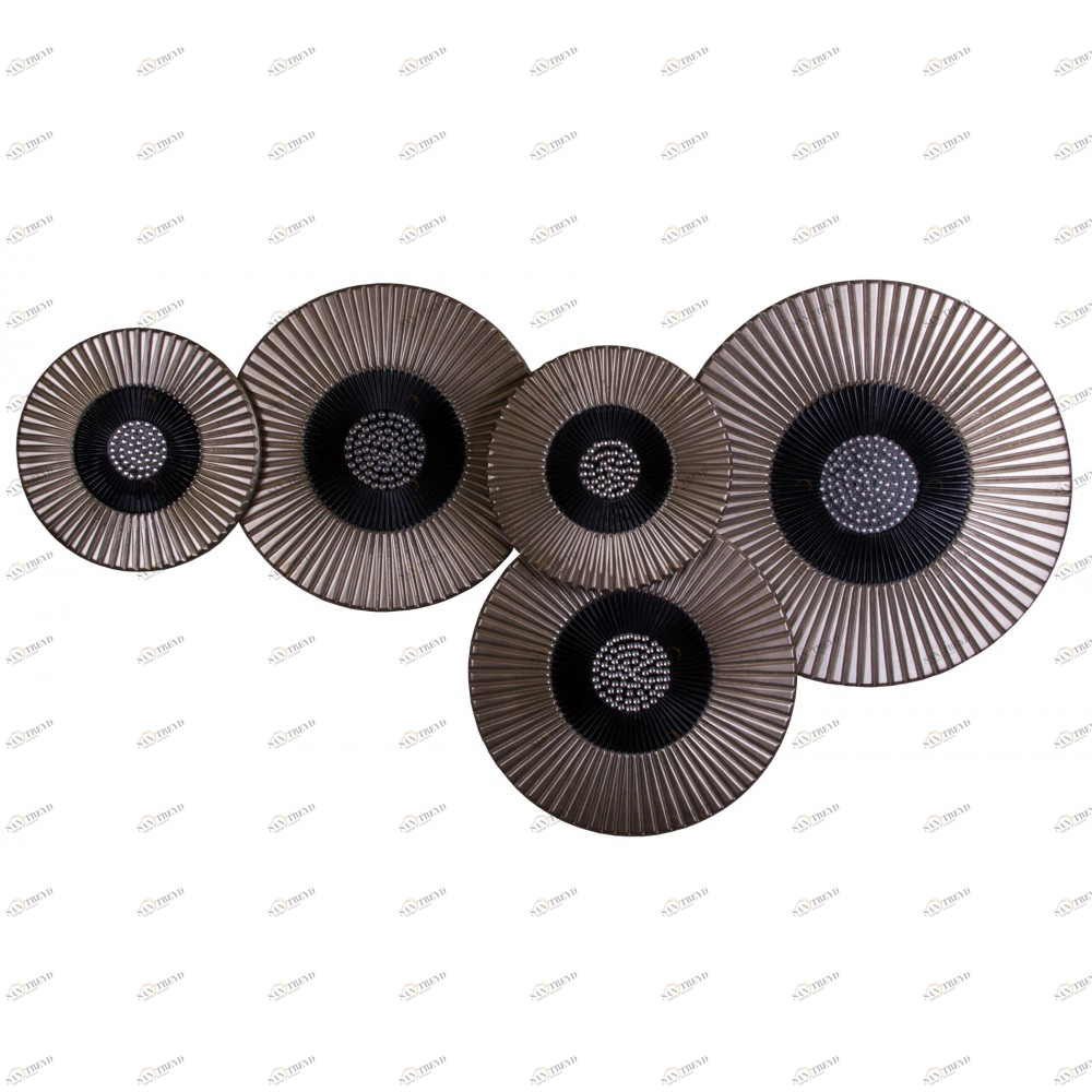 Панно на стену из дерева dimension со стразами сваровски 130*85см. EVENHOME ДИЗАЙНЕРСКИЕ 129705 Коричневый;чёрный;серебряный 