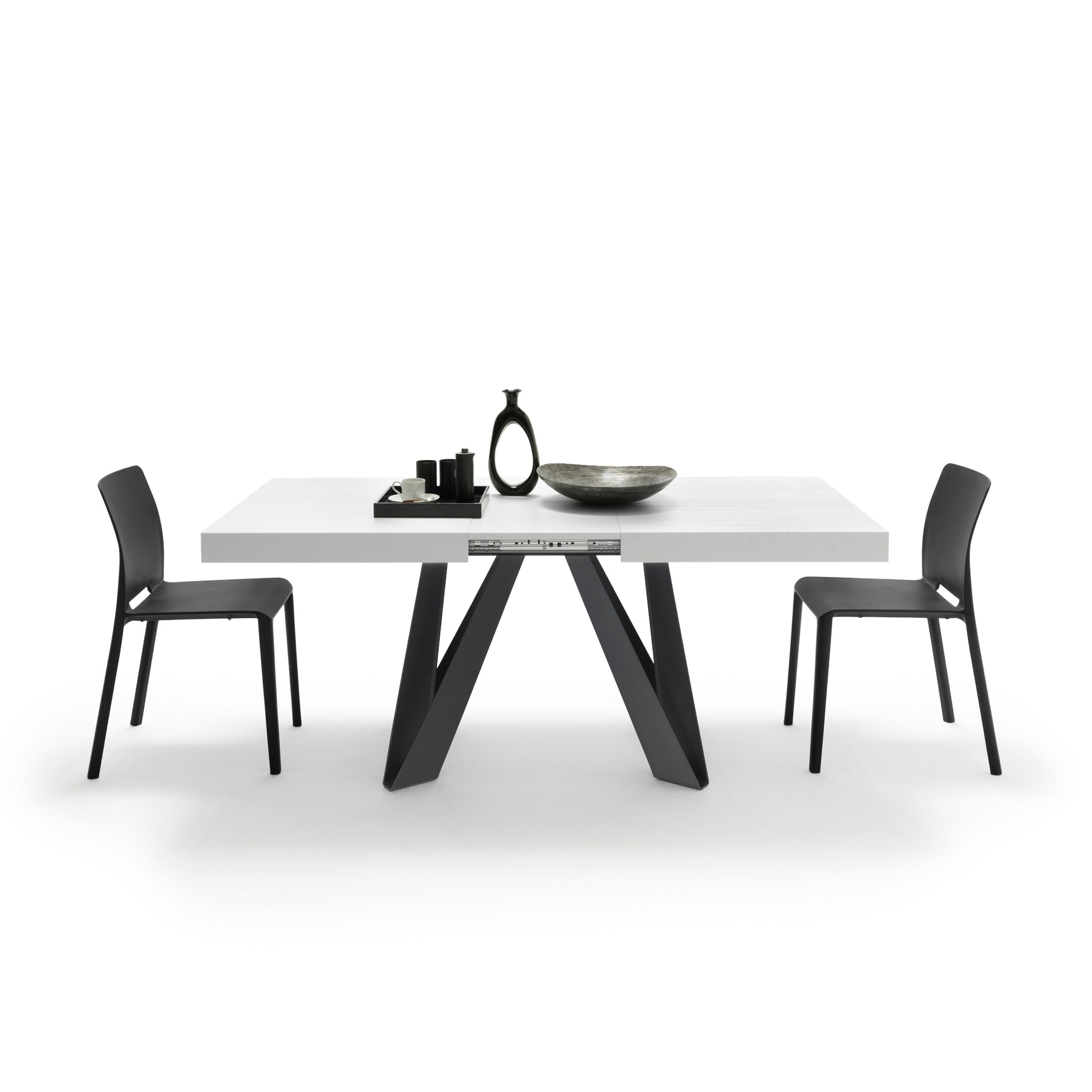 Выдвижной прямоугольный стол из железа с меламиновой столешницей Mobili Fiver ROMINA ARCH-00069646 - Вид №25