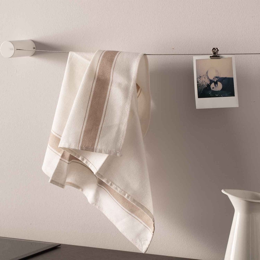 EVDT102EVER Life Design Держатель для полотенец настенный - Dot  Непрозрачный белый  - Вид №6