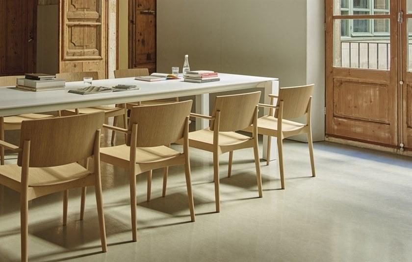 Andreu World Штабелируемый деревянный стул Happy Si0374 - Вид №2