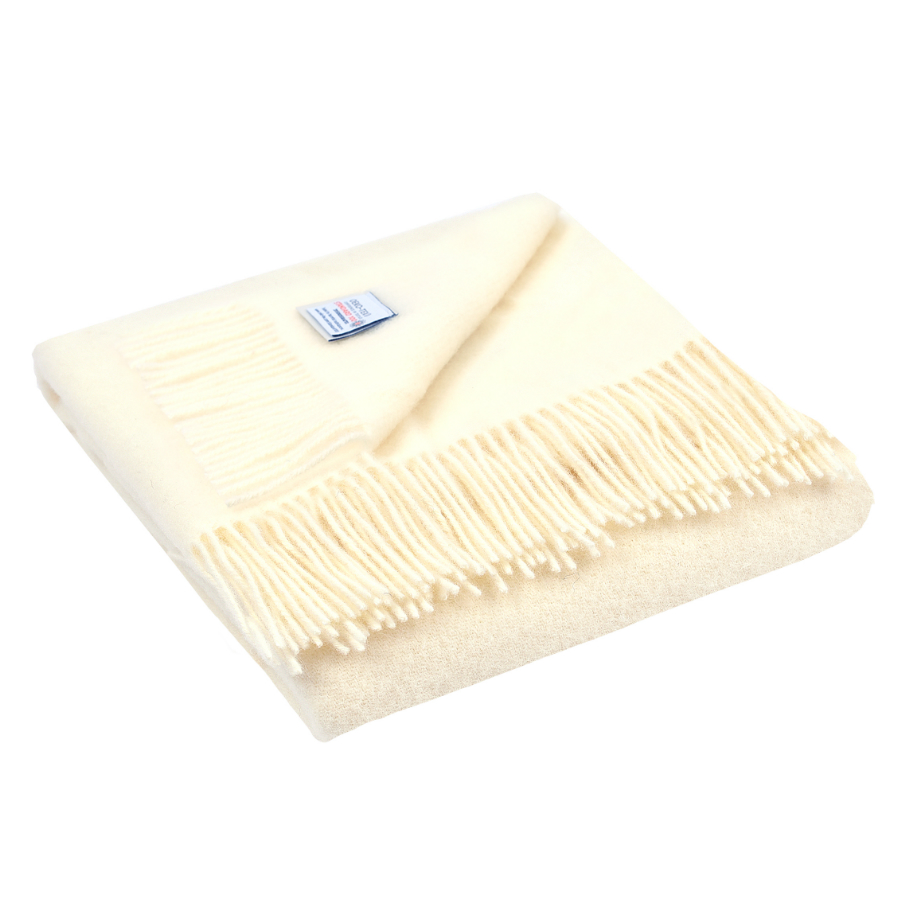 Плед шерстяной Dalia, 130х180 см, молочный MARZOTTO DALIA0025 - Вид №1