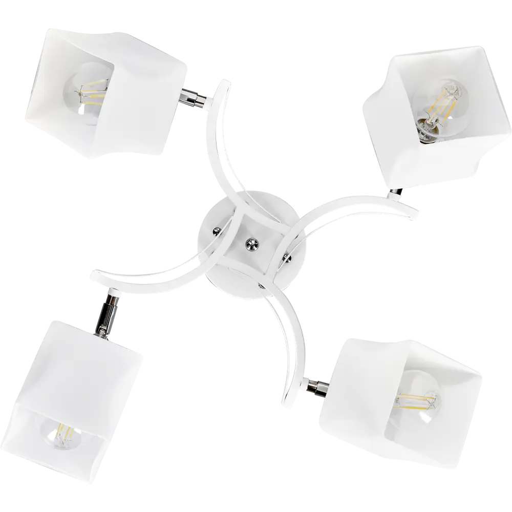 Люстра De City Тетро - современный потолочный светильник с четырьмя стеклянными плафонами 88038452 STLM-0916407 - Вид №3