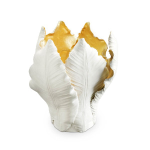 300050,18 ABHIKA ПОДСВЕЧНИК ТЮЛЬПАН WHITE/GOLD
