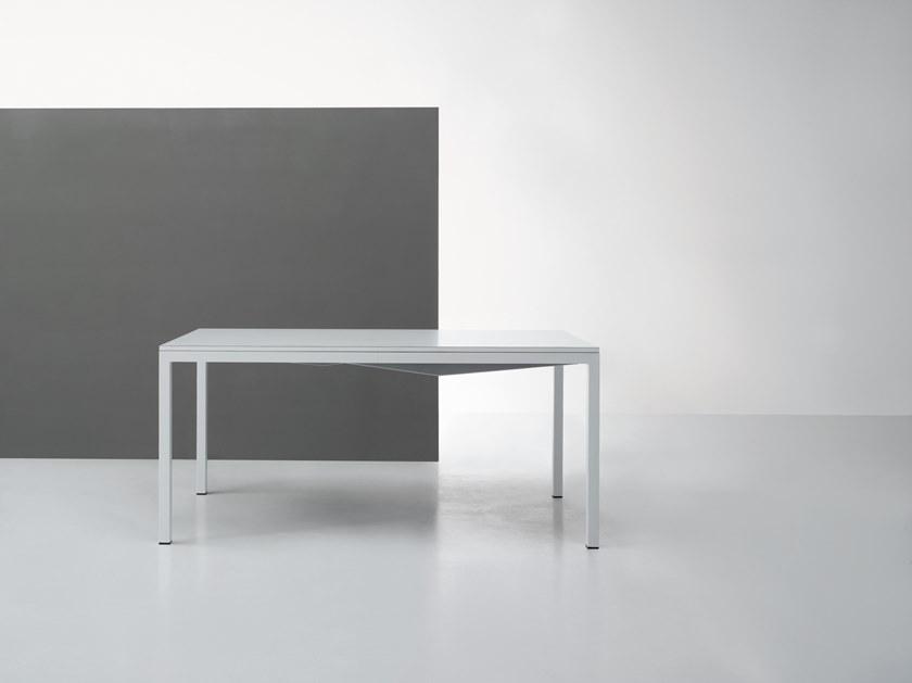 De Rosso Прямоугольный раздвижной стол со столешницей из hpl Square sun-id-1473120 - Вид №1