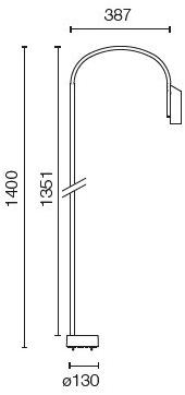 Flos Светодиодный столб из нержавеющей стали Outdoor collection - bollard sun-id-1358921 - Вид №7