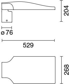 iGuzzini Светодиодная головка полюса из литого под давлением алюминия Street sun-id-1351777 - Вид №4