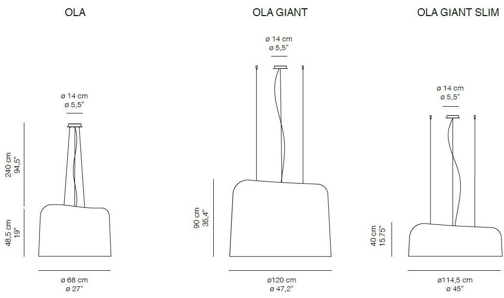Quadrifoglio Подвесной светильник из стекловолокна Ola sun-id-1351440 - Вид №1