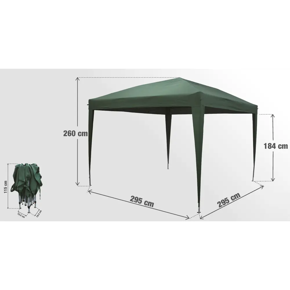 Тент NATERIAL Eori для сада и отдыха 295×295 см 82232735 STLM-1503525 - Вид №9