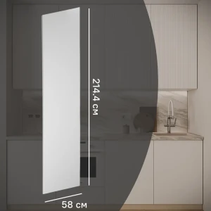 Фальшпанель Konsensa Висла для кухонного шкафа 58x214.4 см белый МДФ 89385097