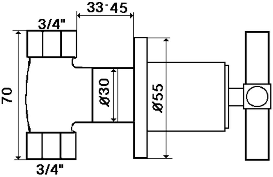 rvb Смеситель для душа на одно отверстие Sully 4032.--.82 - Вид №1