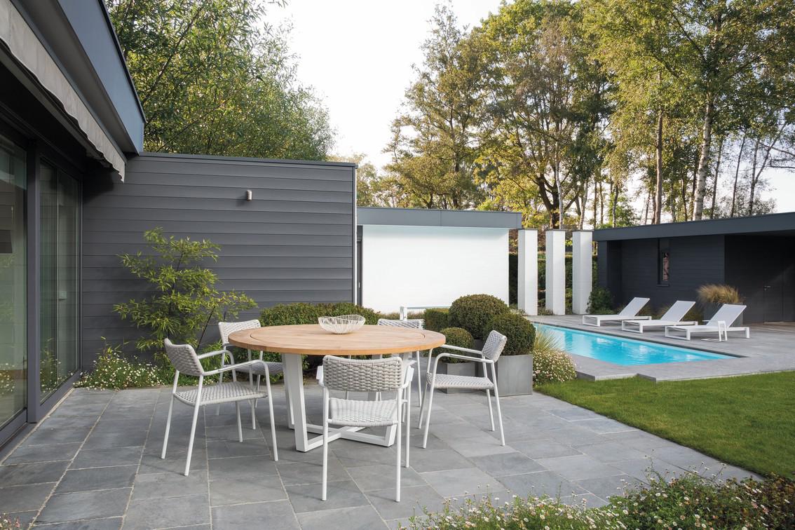 Шезлонг лава дымчатый лотос Manutti Liner MNST846 - Вид №2