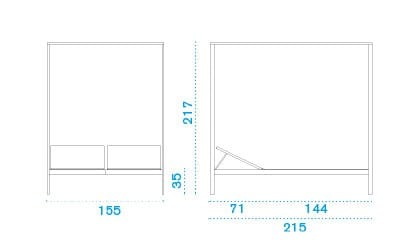 Садовая кровать с балдахином Ethimo открытый ARCH-00074577 - Вид №2