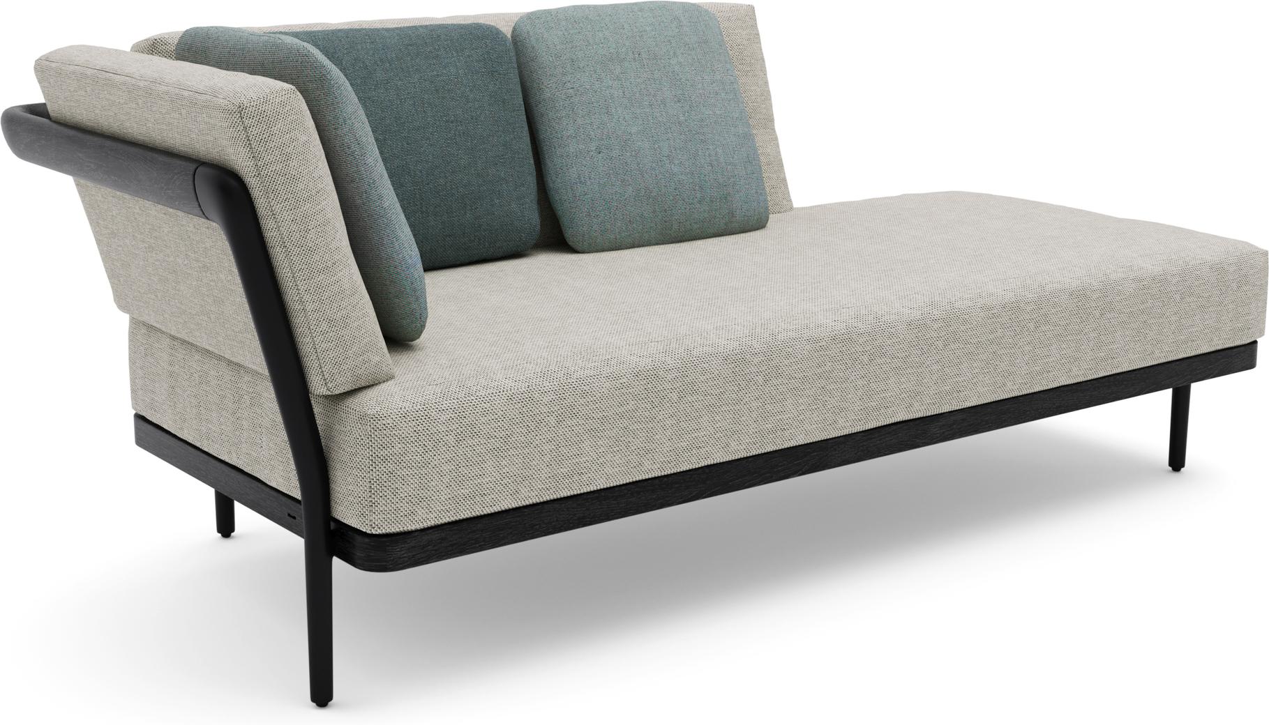 Двустороннее правое сиденье лава teak nero Manutti Flex MNST519