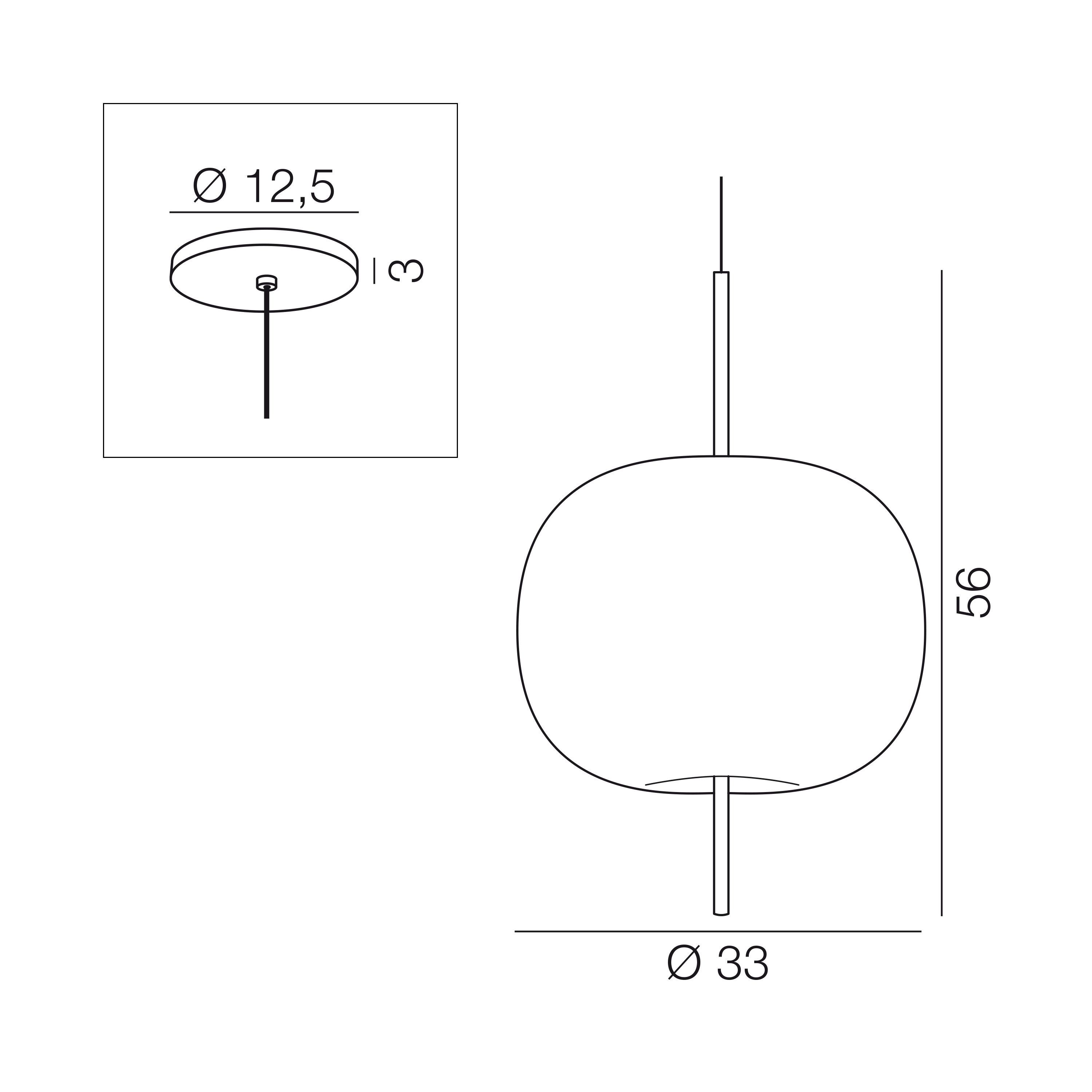 Подвесной светильник из опалового стекла In Stock KDLN ARCH-00113486 - Вид №3