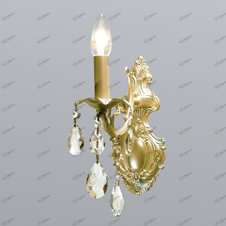 Бра Newport 1201/A bronze NEWPORT СВЕЧА 119465 Бронза;прозрачный 