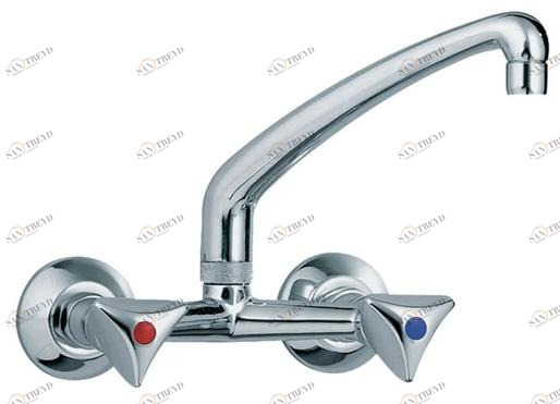 rvb Смеситель для кухни настенный на два отверстия Trio 1001.11.20