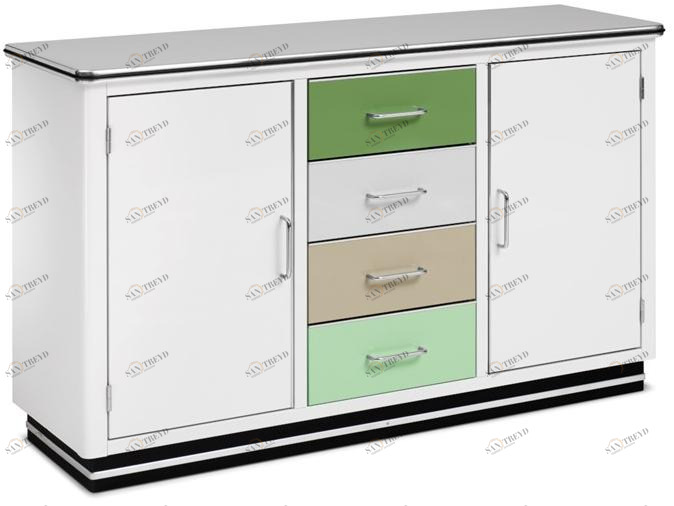 müller möbelfabrikation Стальной буфет с ящиками Classic line Sb123