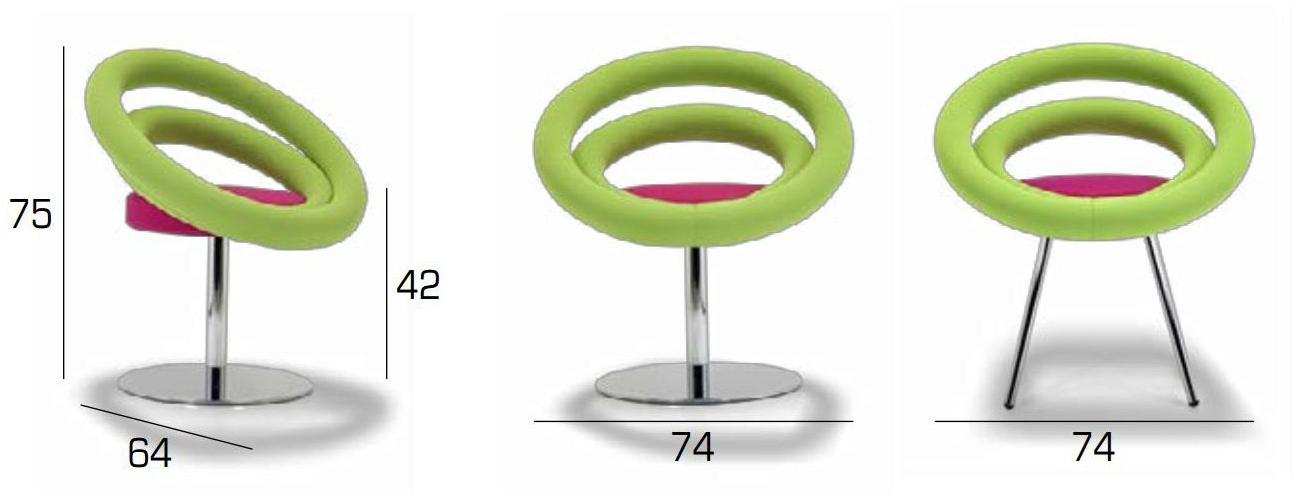 Adrenalina Кресло с тканевой обивкой Circle sun-id-1448931 - Вид №5