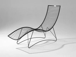 Studio Stirling Шезлонг из стали с порошковым покрытием Curve