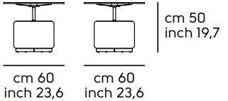 Midj Круглый журнальный столик из стали и ткани sun-id-1380685 - Вид №4