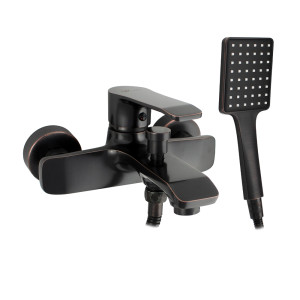 GFmark - Смеситель в ванную, шаровый, короткий излив, под состаренную МЕДЬ, код: 5710