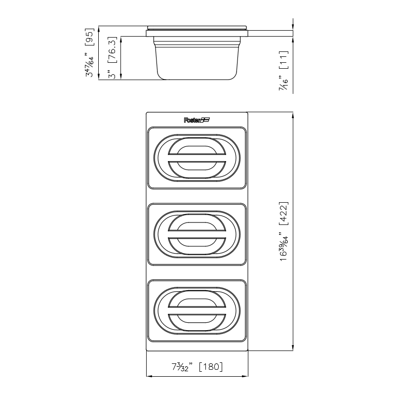 8100624 Набор из 3 чаш 8100624 Fosterspa  - Вид №1