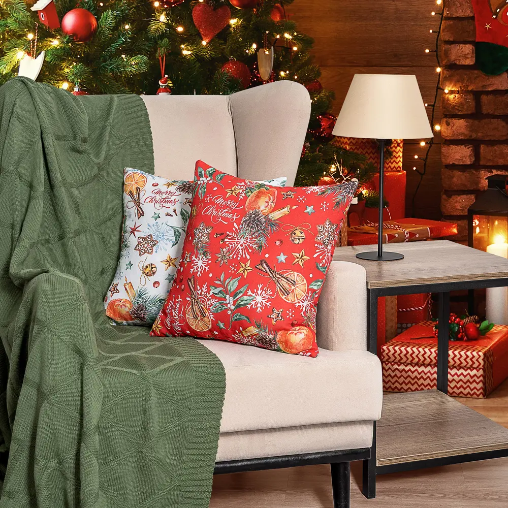 Подушка Altali Пунш 40x40 см цвет красный STLM-2131542 - Вид №5