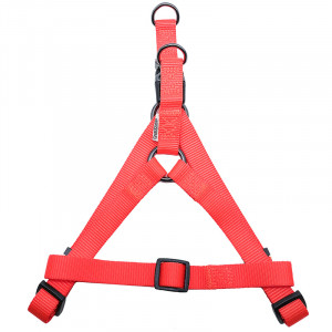 ПР0050102 Шлейка для собак 25мм (обхват 65-85см) оранжевая Great&Small