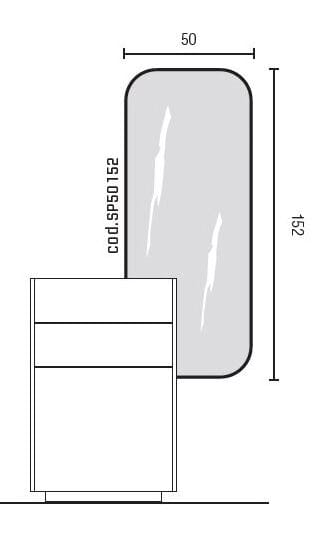 Умывальник HPL с зеркалом Mobilcrab Curvy ARCH-00098060 - Вид №4