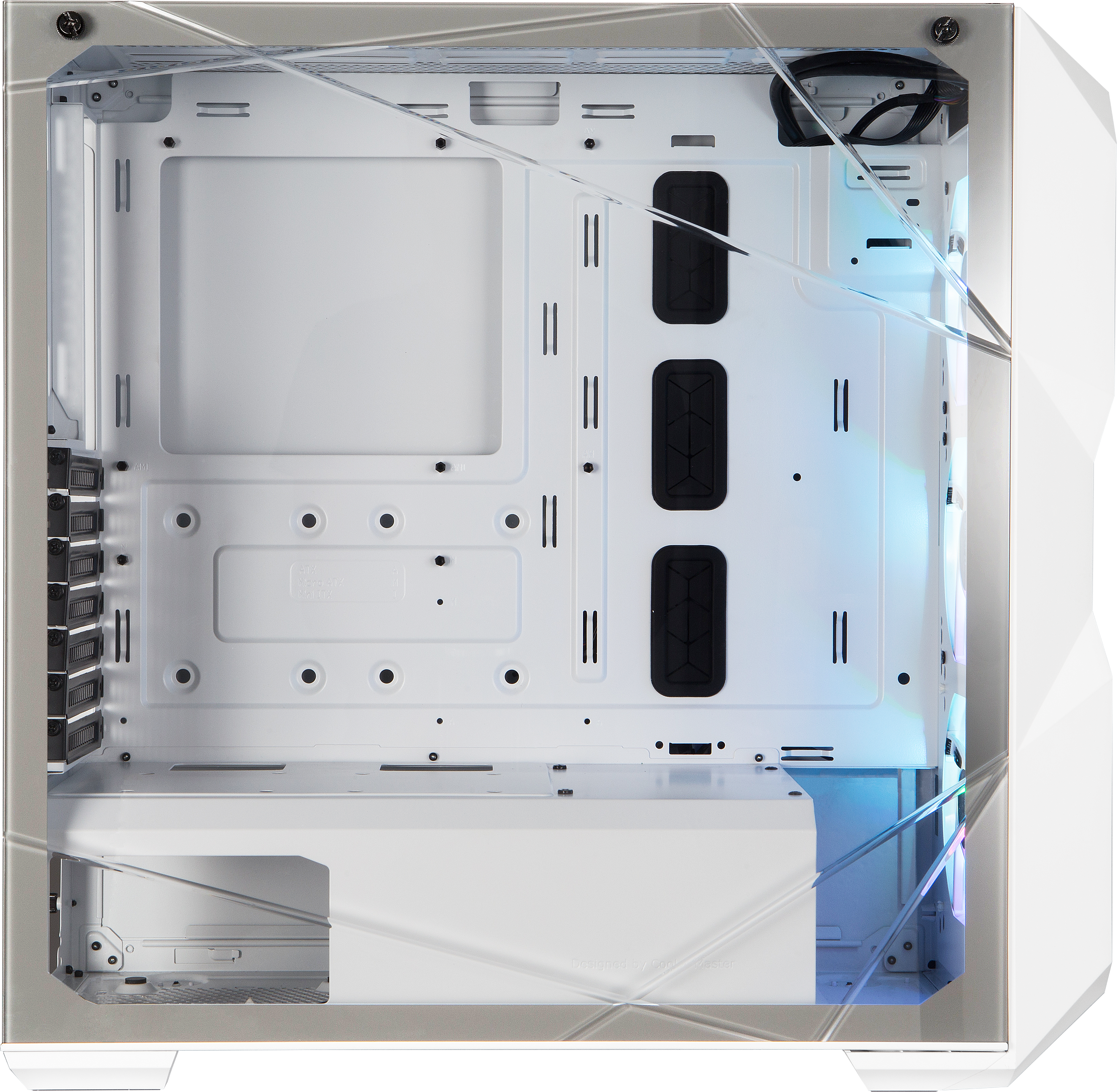 MCB-D500D-WGNN-S01 masterbox td500 mesh white, usb3.0x2, 3x120 argb fan, white, atx, w/o psu Cooler Master Cooler Master MasterBox Santreyd  - Вид №4