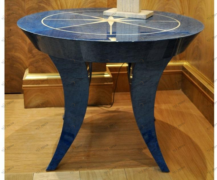 Arnaboldi Interiors Низкий круглый деревянный журнальный столик sun-id-1451702