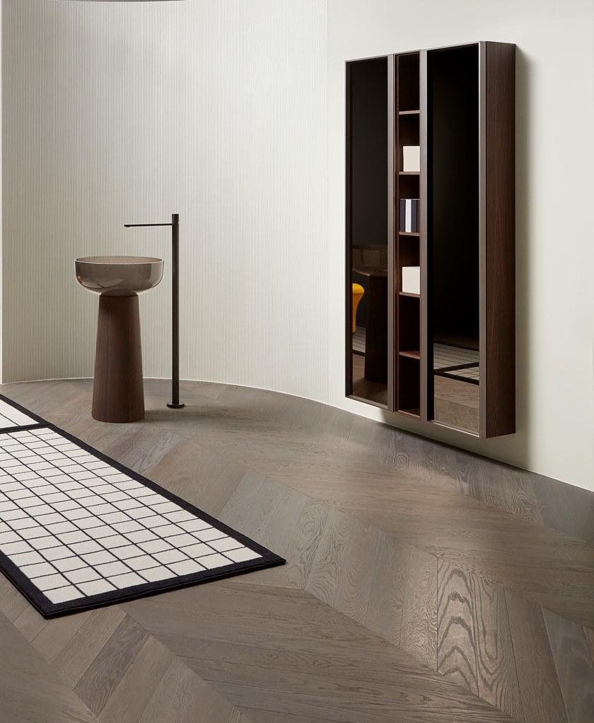 Antonio Lupi Design Подвесной шкаф для ванной из дерева и стекла с дверцами Bemade Antoniolupi sun-id-1474008 - Вид №8