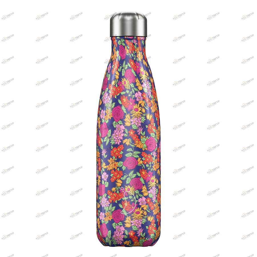 Термос 500 мл розовый Floral Wild Rose CHILLY'S BOTTLES ДИЗАЙНЕРСКИЕ 00-3947982 Розовый 