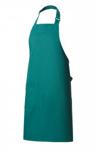 60127 Фартук с нагрудником dark green (темно-зеленый) HORECA  Одежда для официантов  размер