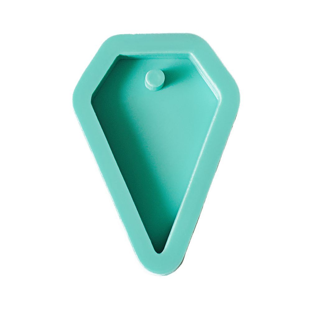 28х42мм Силиконовый молд для кулона "Ромб вытянутый" Выдумщики 