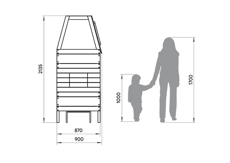Кровать-домик двухъярусная Home West M 80х160 см белая, розовая ELLIPSE ELLIPSE HOME 351800 Белый;розовый Santreyd  - Вид №4