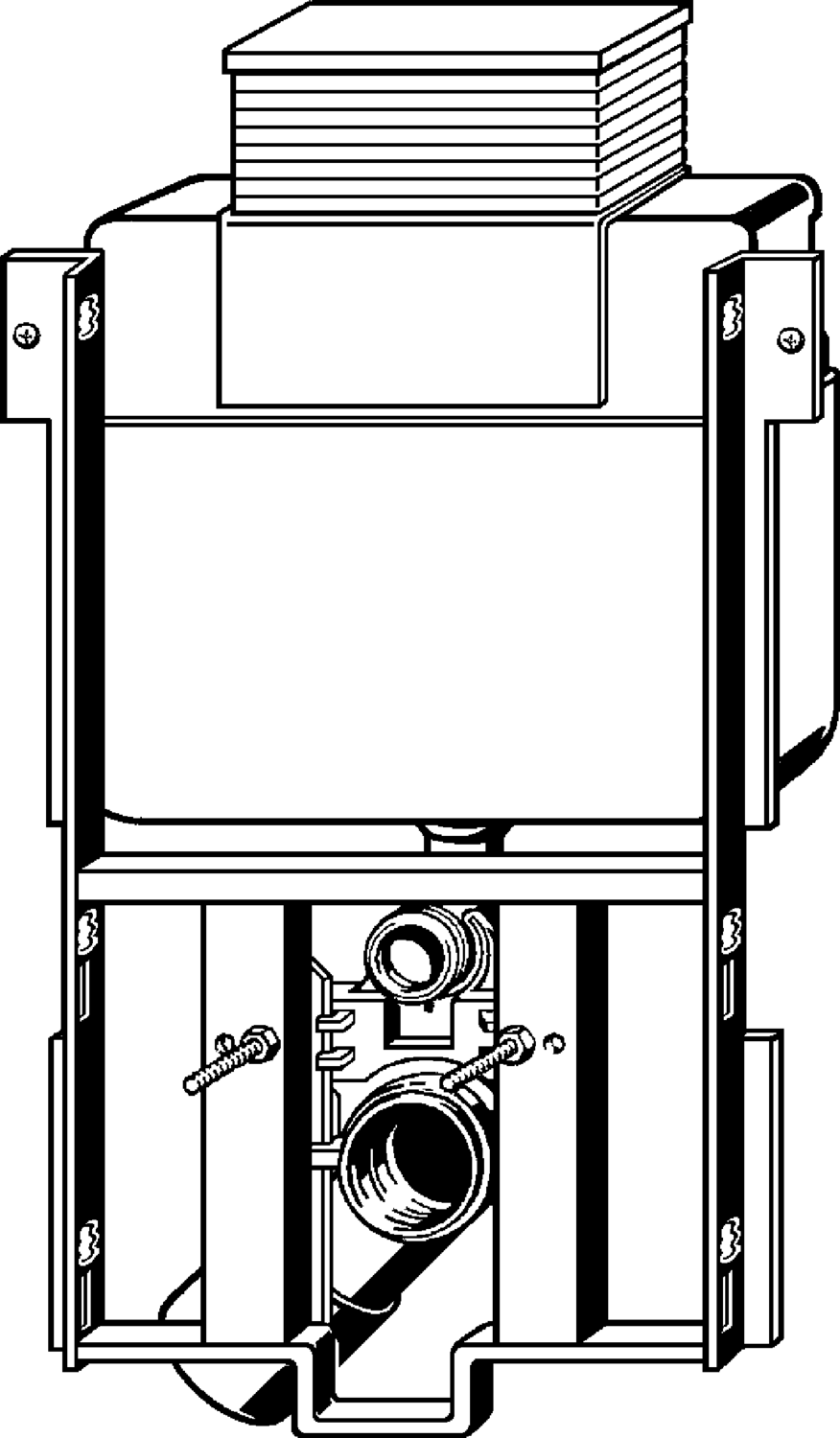 Системная техника  Steptec  Элементы для унитазов, модули для унитазов  Сверху VIEGA 656 126 1) Модель 8437.3 Santreyd  - Вид №1